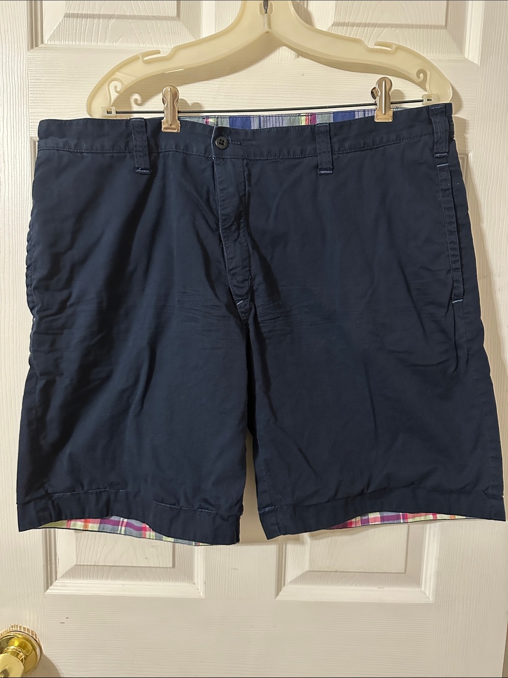 Polo by Ralph Lauren Men's Navy Flat-Front Cotton Shorts